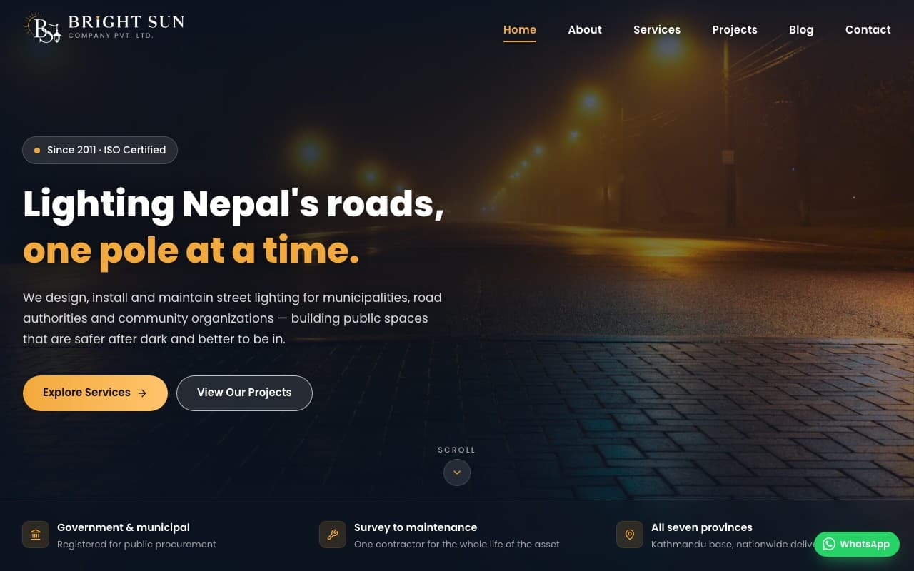 Bright Sun Company website